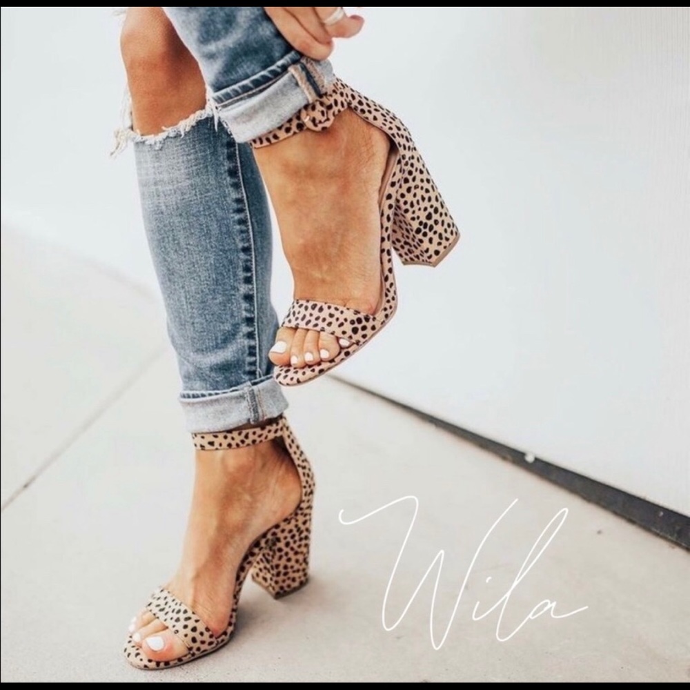 ‼️30% OFF‼️ LAST ONE 🔔🔔 Cheetah Print Block Heel